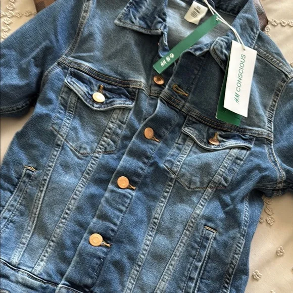 H&M Blue Jean Jacket Classic Denim Style